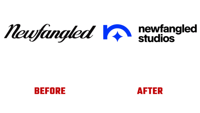 Newfangled Studios Prima e Dopo Logo (storia)