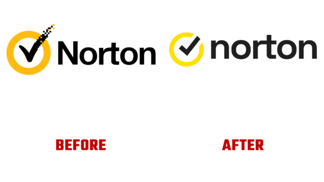 Norton Prima e Dopo Logo (storia)