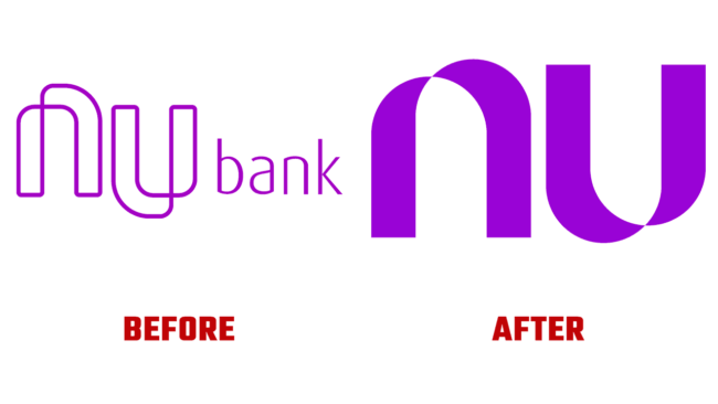 Nubank Prima e Dopo Logo (storia)