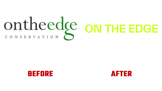 On the Edge Prima e Dopo Logo (storia)