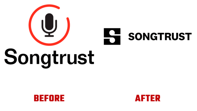 Songtrust Prima e Dopo Logo (storia)