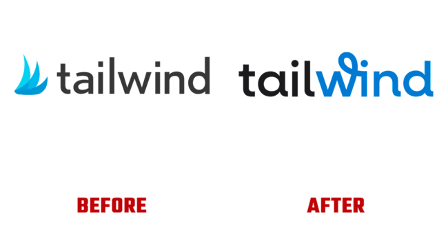 Tailwind Prima e Dopo Logo (storia)