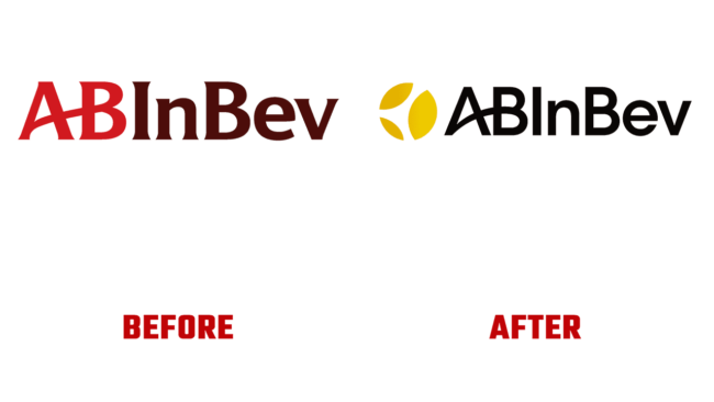 AB InBev Prima e Dopo Logo (storia)