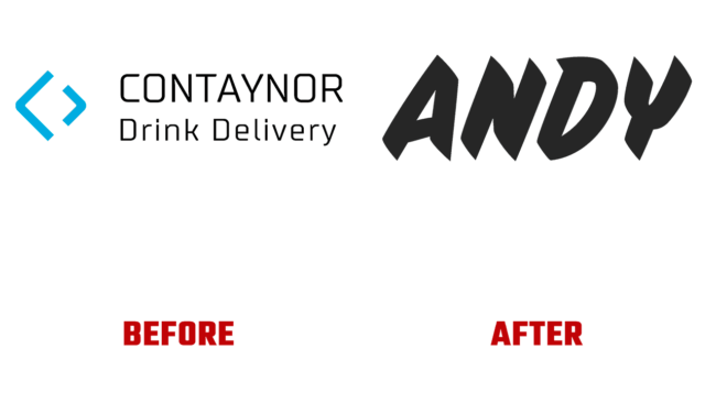 Andy Prima e Dopo Logo (storia)