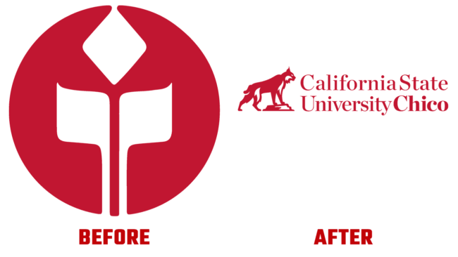California State University Chico Prima e Dopo Logo (storia)