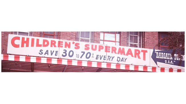 Children's Discount Supermarts-Supermarkets Logo 1948-1957