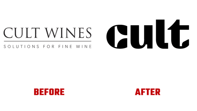 Cult Wines Prima e Dopo Logo (storia)