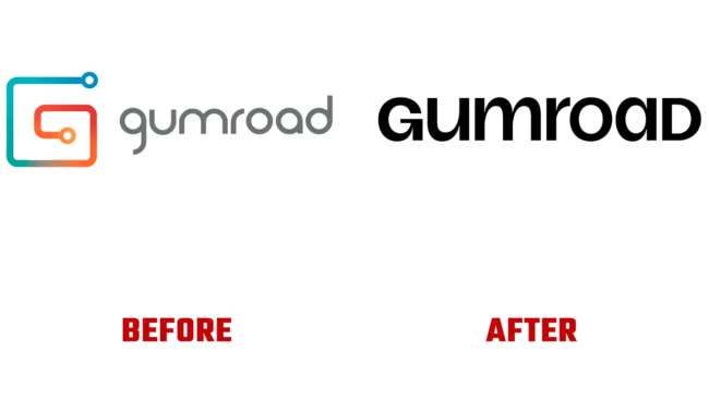 Gumroad Prima e Dopo Logo (storia)