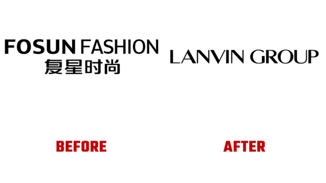 Lanvin Group Prima e Dopo Logo (storia)