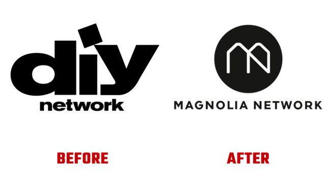 Magnolia Network Prima e Dopo Logo (storia)