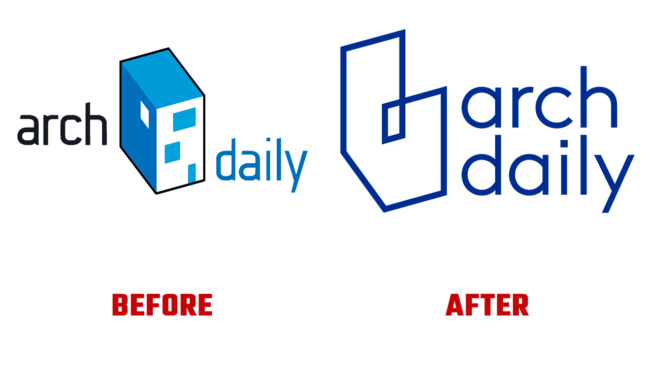 ArchDaily Prima e Dopo Logo (storia)
