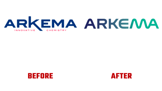 Arkema Prima e Dopo Logo (storia)