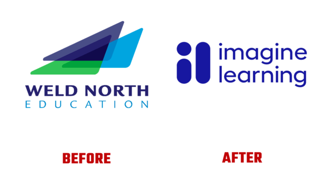 Imagine Learning Prima e Dopo Logo (storia)
