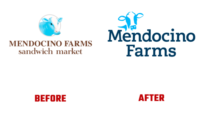 Mendocino Farms Prima e Dopo Logo (storia)