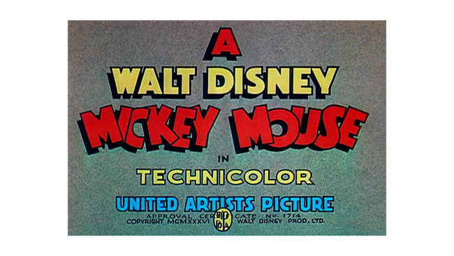Mickey Mouse Logo 1935-1937