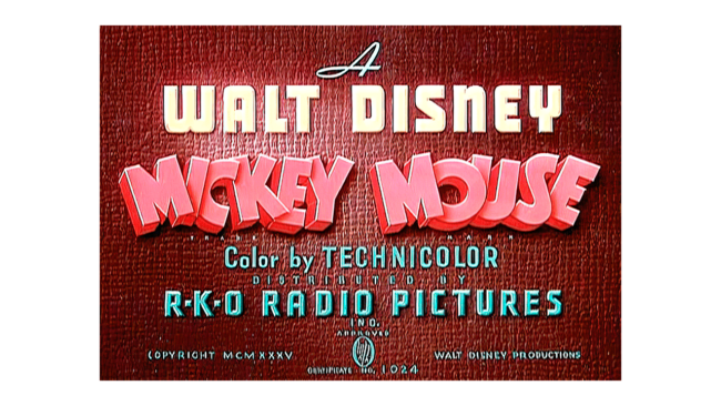 Mickey Mouse Logo 1937-1953