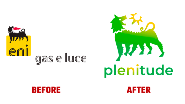 Plenitude Prima e Dopo Logo (storia)