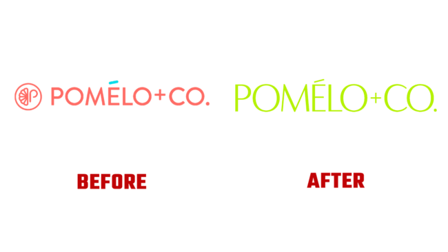 Pomelo+Co Prima e Dopo Logo (storia)