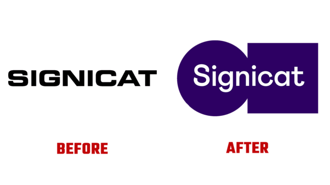 Signicat Prima e Dopo Logo (storia)