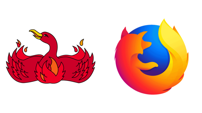 Firefox loghi aziendali allora e oggi