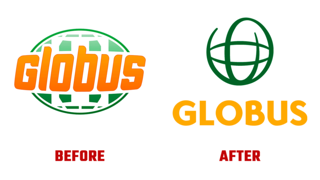 Globus Prima e Dopo Logo (storia)