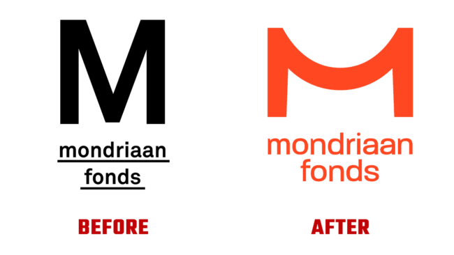 Mondriaan Fonds Prima e Dopo Logo (storia)