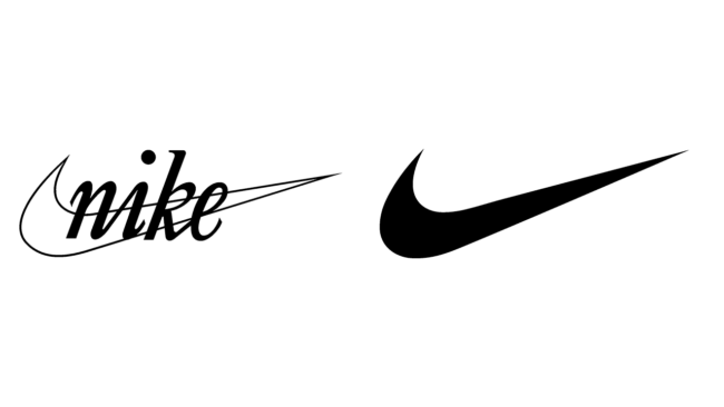 Nike loghi aziendali allora e oggi
