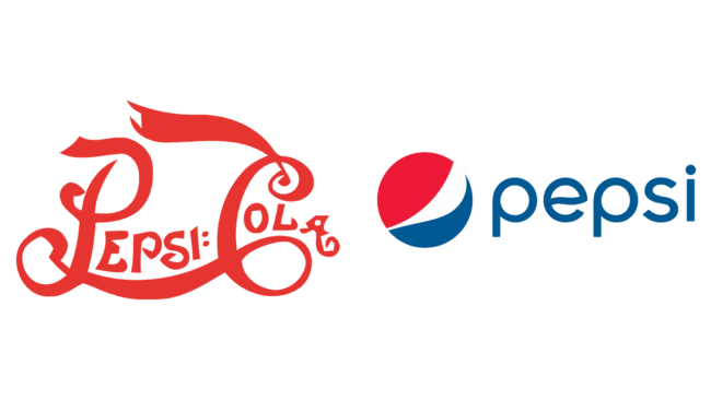 Pepsi Cola loghi aziendali allora e oggi