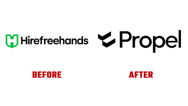 Propel Prima e Dopo Logo (storia)