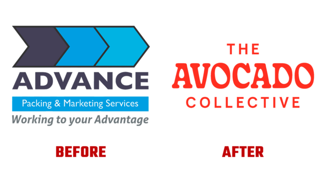 The Avocado Collective Prima e Dopo Logo (Storia)