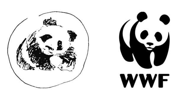 WWF loghi aziendali allora e oggi