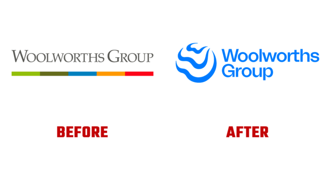 Woolworths Group Prima e Dopo Logo (storia)