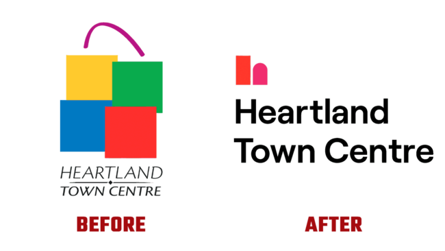 Heartland Town Centre Prima e Dopo Logo (Storia)
