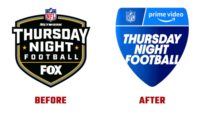 NFL Thursday Night Football Prima e Dopo Logo (Storia)