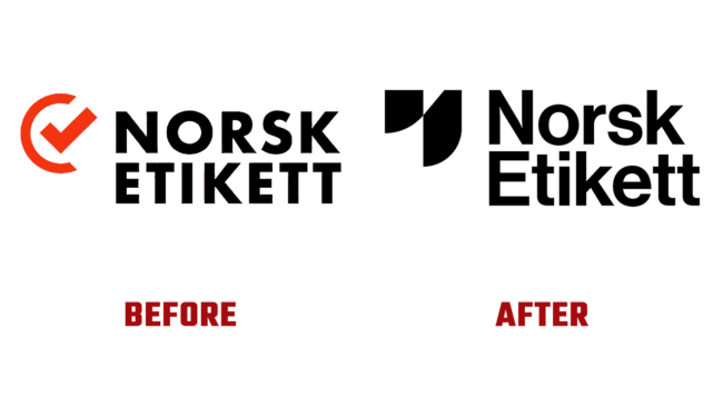 Norsk Etikett Prima e Dopo Logo (Storia)