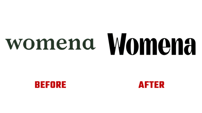 Womena Prima e Dopo Logo (Storia)
