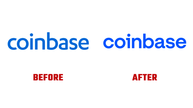 Coinbase Prima e Dopo Logo (Storia)