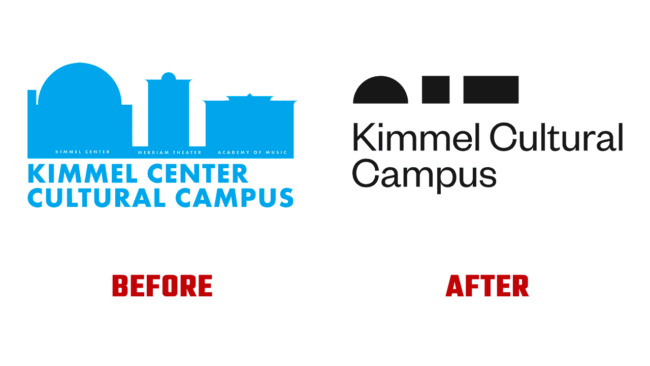Kimmel Cultural Campus Prima e Dopo Logo (Storia)