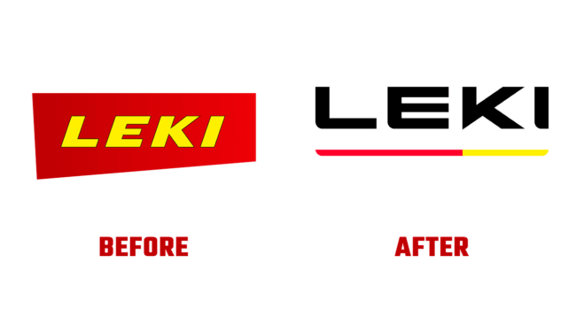 LEKI Prima e Dopo Logo (Storia)
