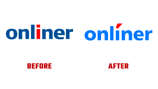 Onliner Prima e Dopo Logo (Storia)